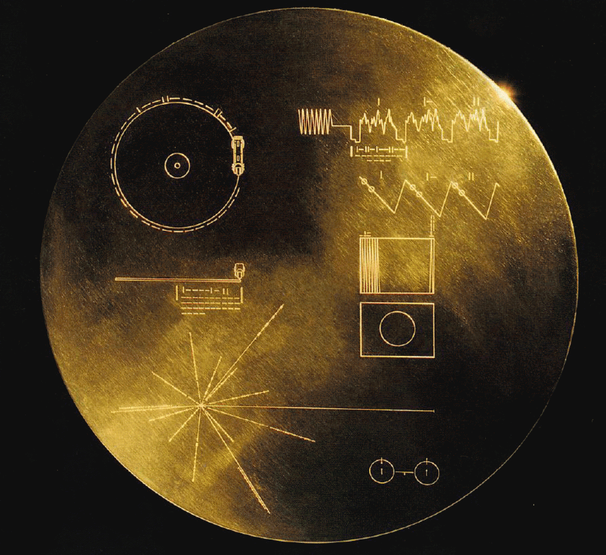 zlatna ploča, Foto: NASA