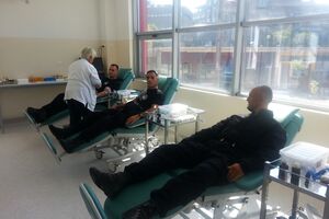 Pripadnici SAJ-a organizovali akciju dobrovoljnog davanja krvi