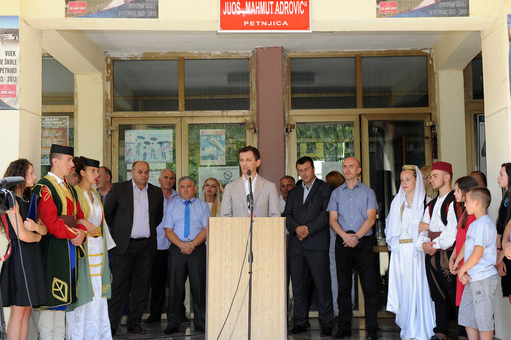 Samir Agović, Predrag Bošković, OŠ Mahmut Adrović, Foto: Vlada Crne Gore