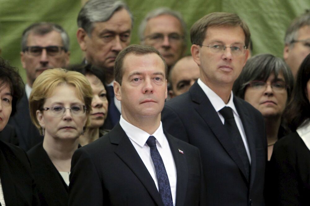 Dmitri Medvedev, Miro Cerar, Foto: Reuters