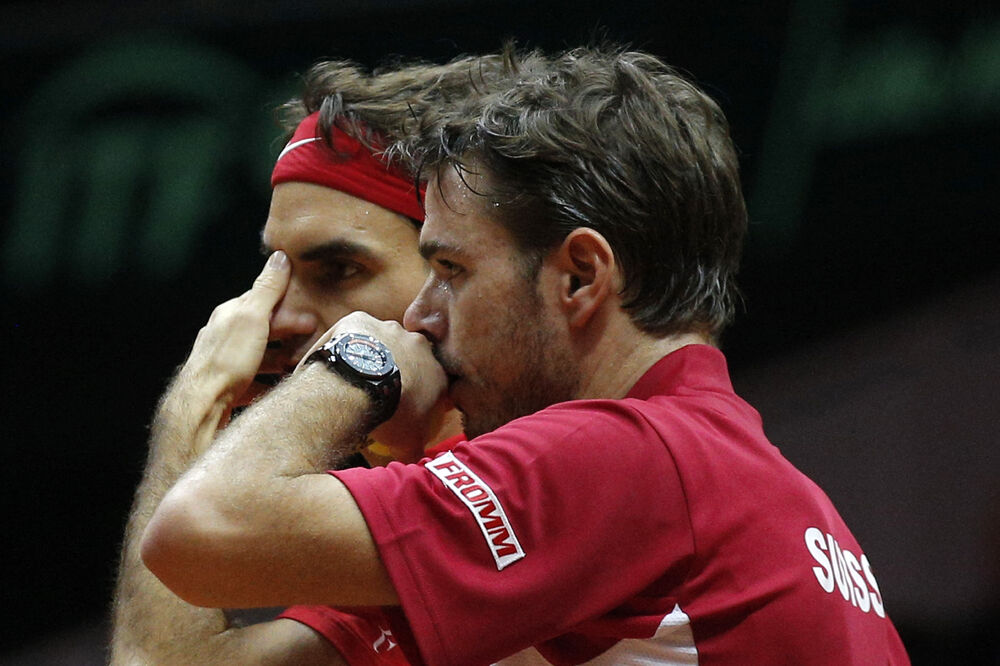 Federer i Vavrinka, Foto: Beta-AP