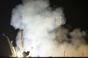 Lansirana kapsula Sojuz sa tri astronauta