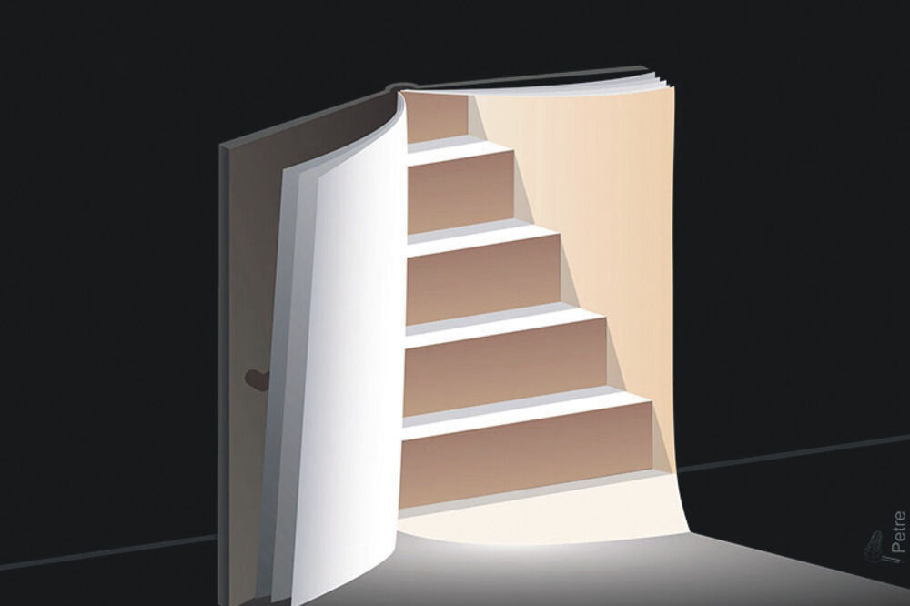 Ilustracija, stepenice, Foto: Horacio Petre, Argentina irancartoon.com