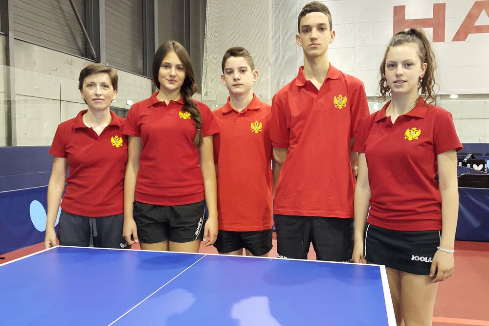 Stonoteniska reprezentacija, Foto: Stonoteniski savez Crne Gore