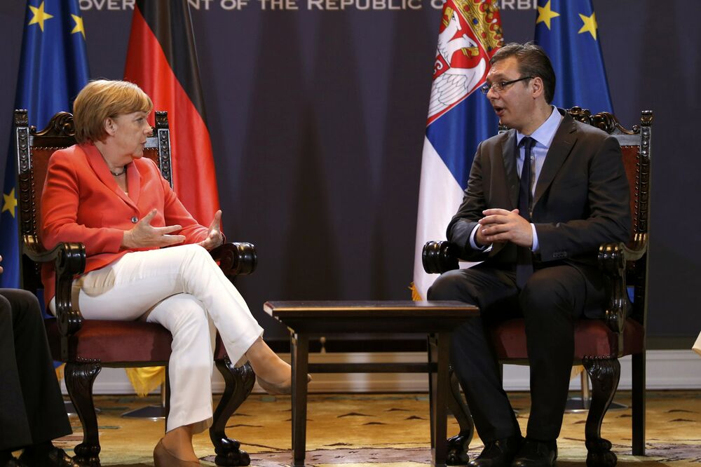 Angela Merkel, Aleksandar Vučić, Foto: Reuters