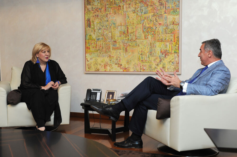 Milo Đukanović, Dunja Mijatović, Foto: Vlada Crne Gore