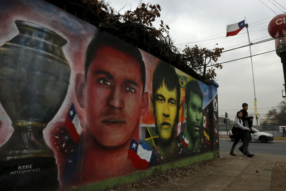 Mural, Čile, Foto: Reuters