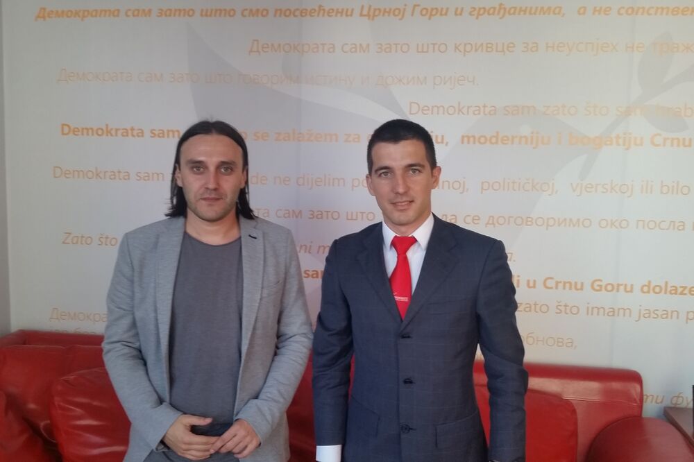 Dragan Koprivica, Aleksa Bečić, Foto: Demokratska Crna Gora