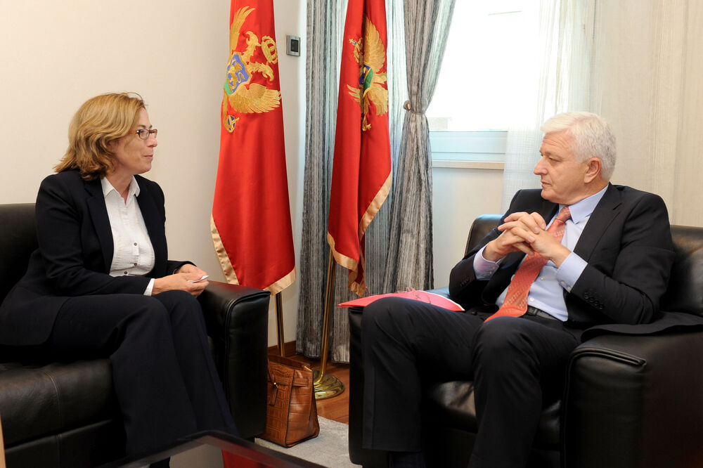 Fiona Mekluni, Duško Marković, Foto: Gov.me