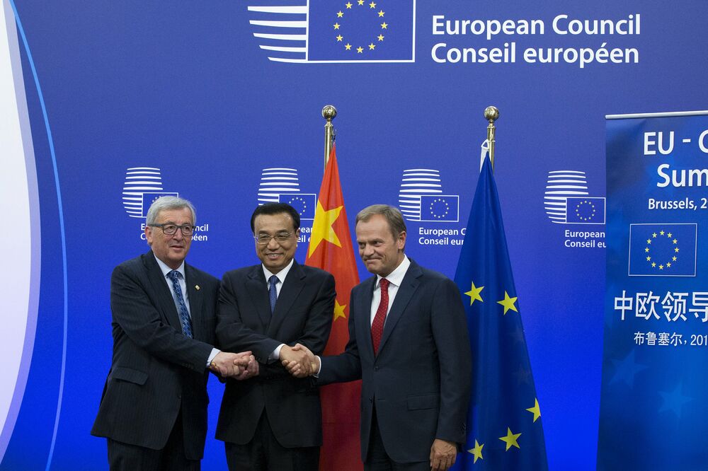 Li Kećijang, Donald Tusk, Žan-Klod Junker, Foto: Reuters