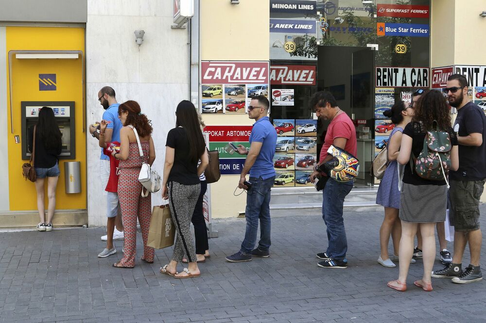 Grčka bankomat, Foto: Reuters