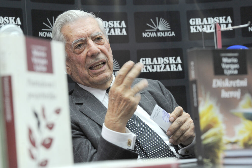 Mario Vargas Ljosa, Podgorica, Foto: Savo Prelević