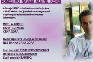 Potreban novac za tranaplantaciju jetre Albinu Kondu