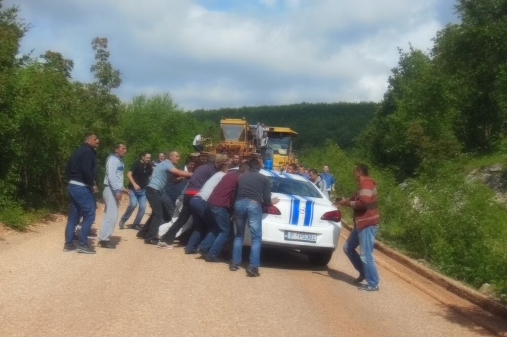 radnici Boksita, protest, Foto: Svetlana Mandić