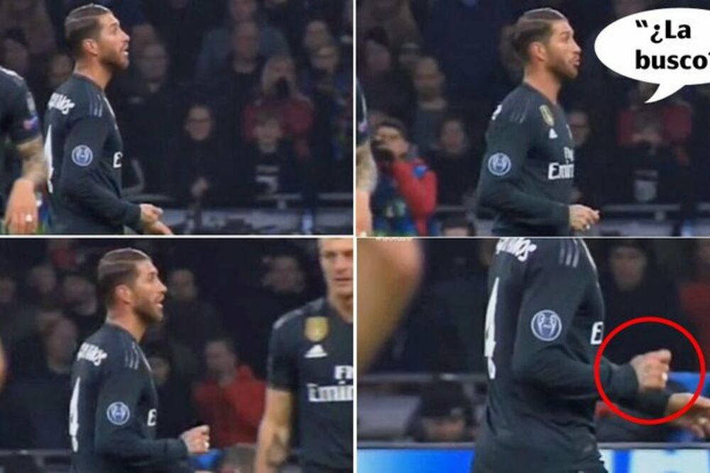 Ramosove gestikulacije ka klupi