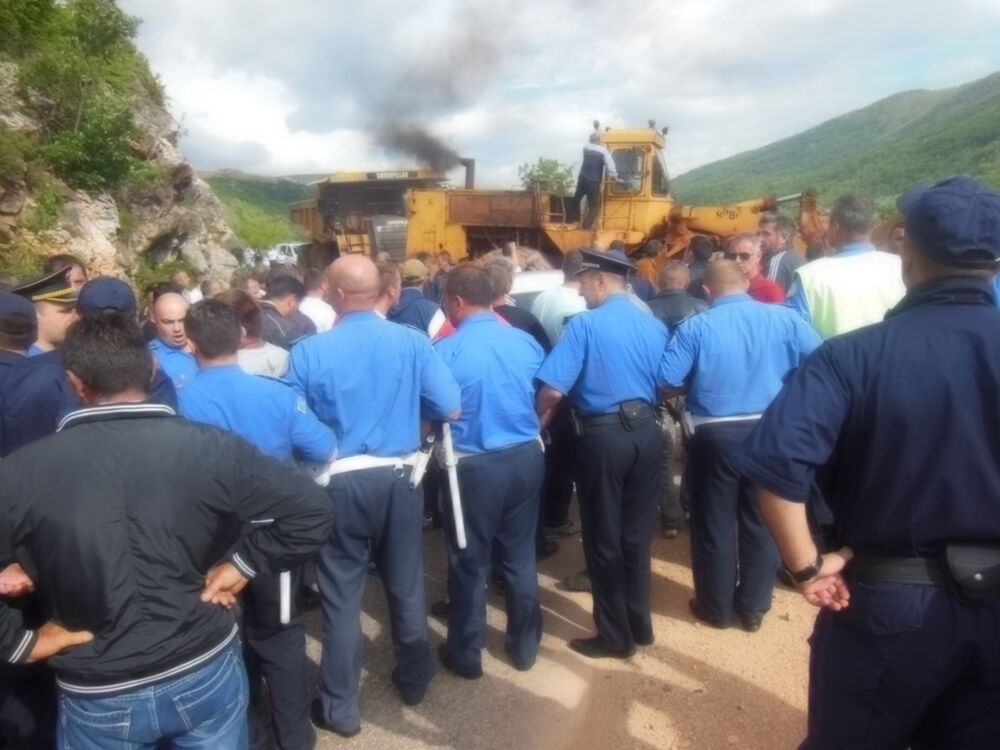 radnici Boksita, protest