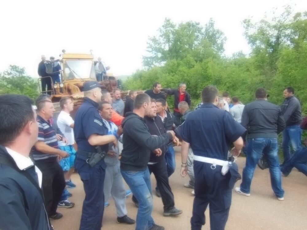 radnici Boksita, protest