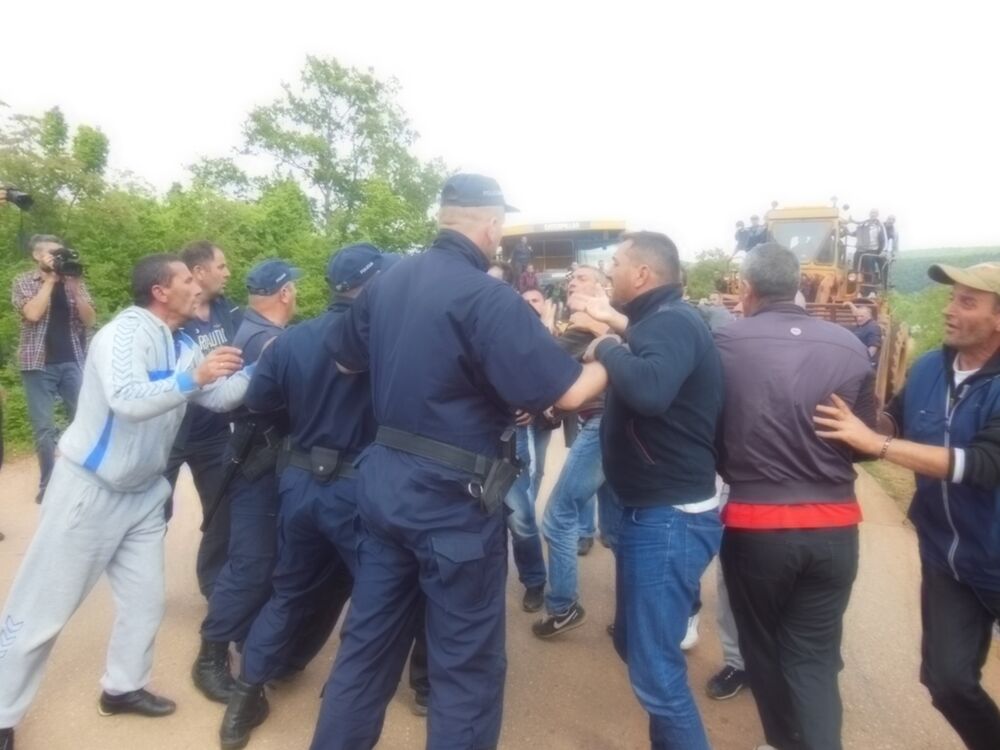 radnici Boksita, protest