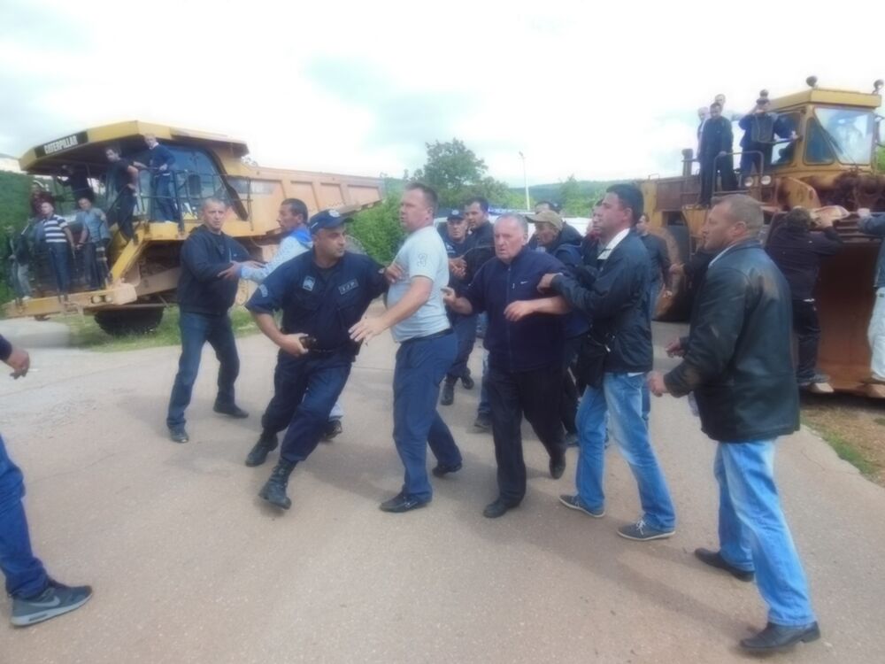 radnici Boksita, protest