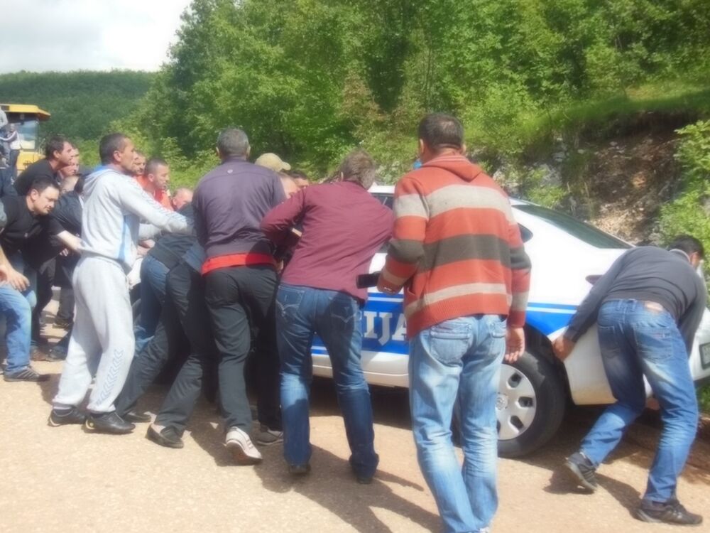 radnici Boksita, protest