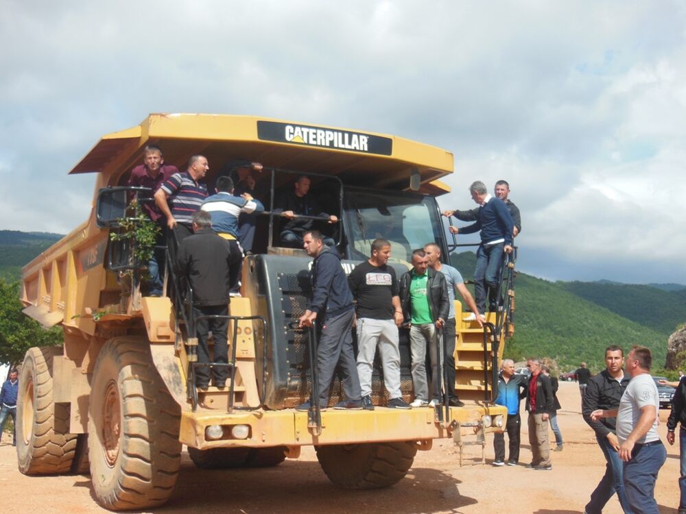 radnici Boksita, protest