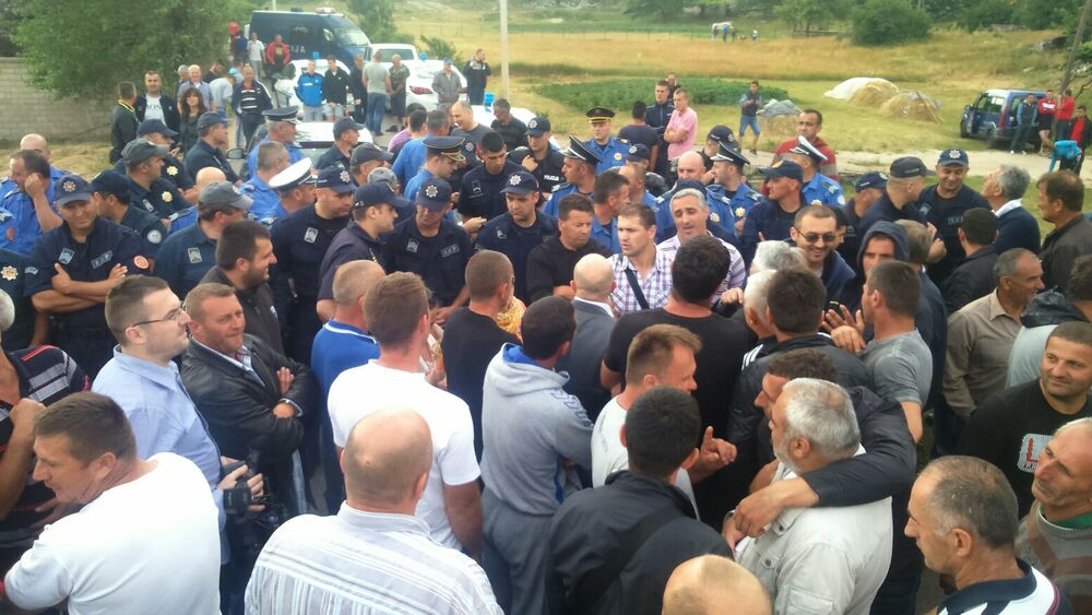 radnici Boksita, protest