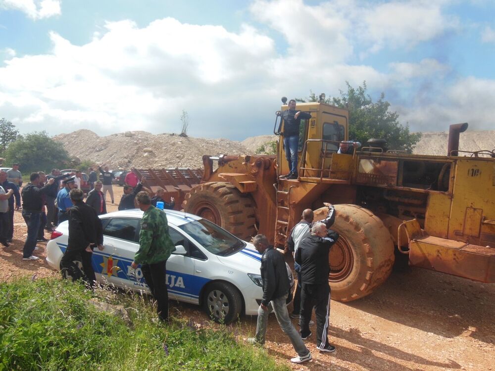 radnici Boksita, protest