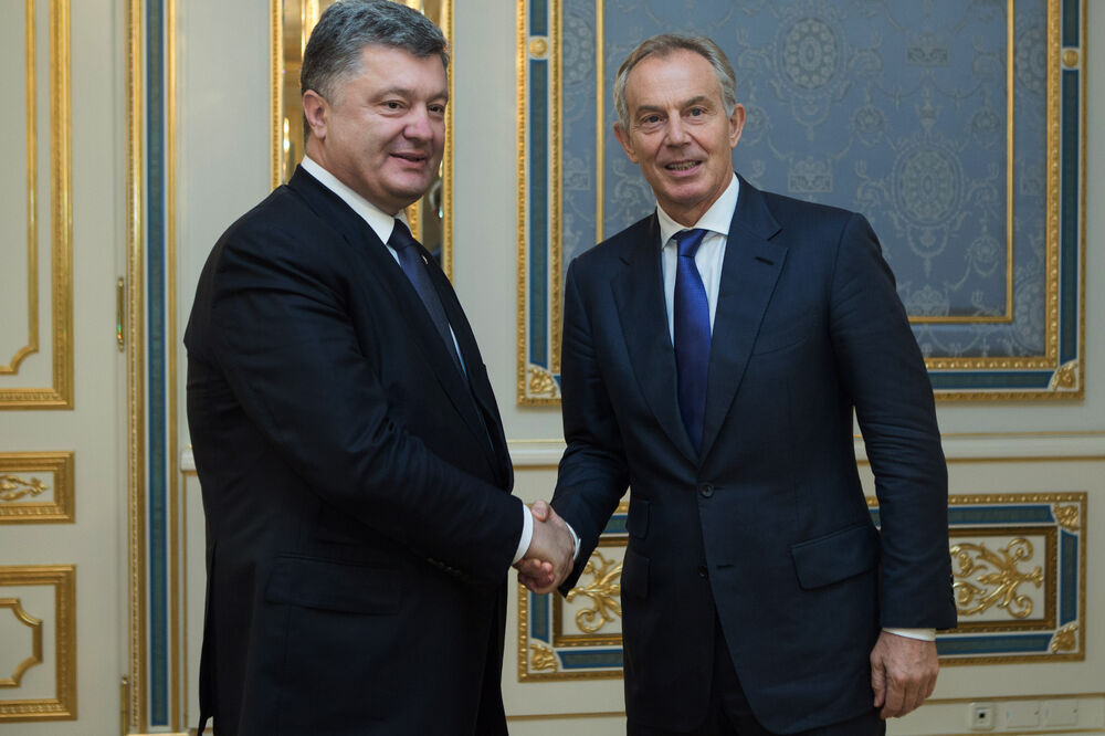 Petro Porošenko, Toni Bler, Foto: Beta/AP