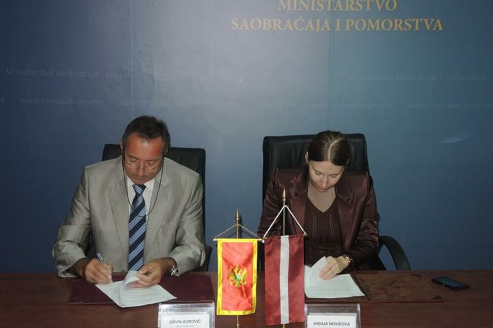 Ervin Adrović, Annija Novikova, Foto: Vlada Crne Gore