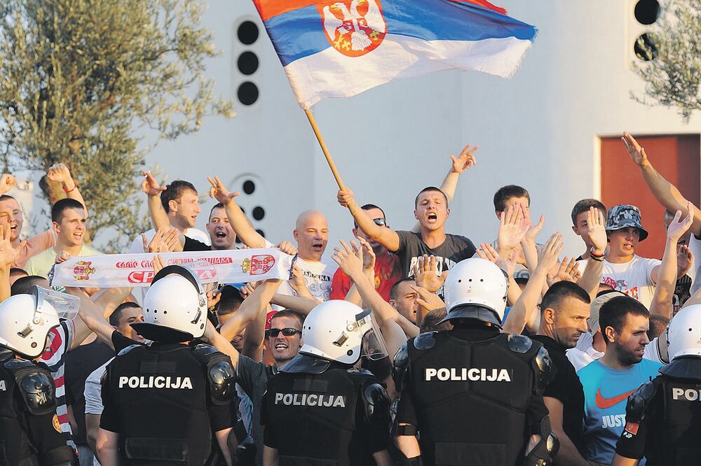 Navijači, Srbija, Bar, Foto: Savo Prelević