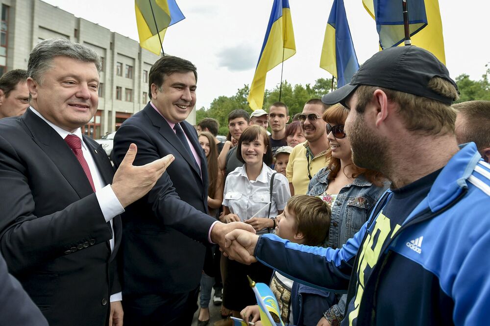 Mihail Sakašvili, Petro Porošenko, Foto: Reuters