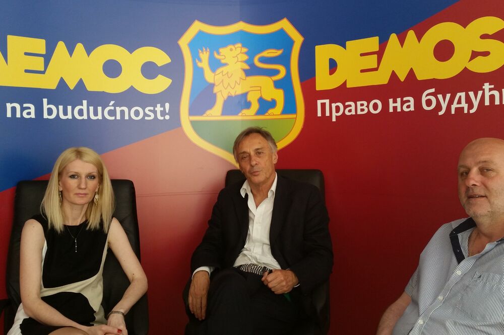 Svetlana Lekić, Miodrag Lekić, Vlado Šćepanović, Foto: Demos