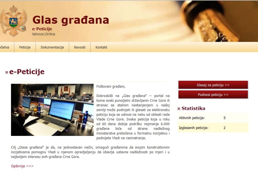 e-peticija, Foto: Screenshot