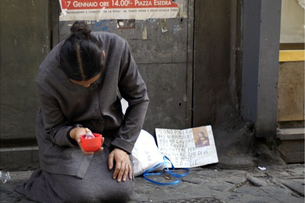 Italija, prosjak, Foto: AP