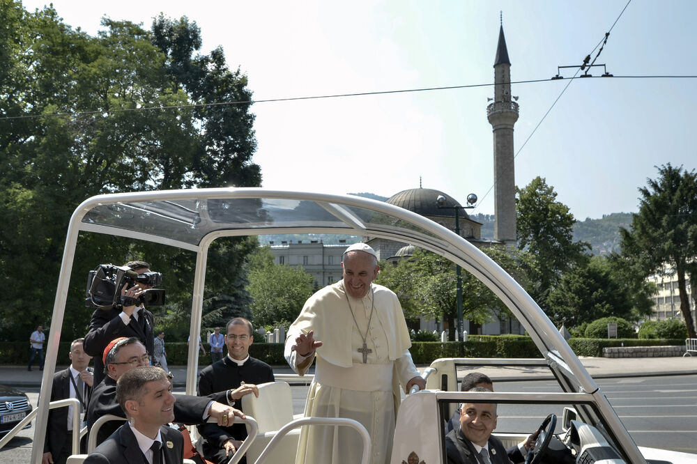 Papa Franjo Sarajevo, Foto: Beta/AP