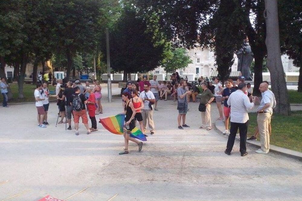 Parada ponosa Split, Foto: @CroL_Hr/Twitter