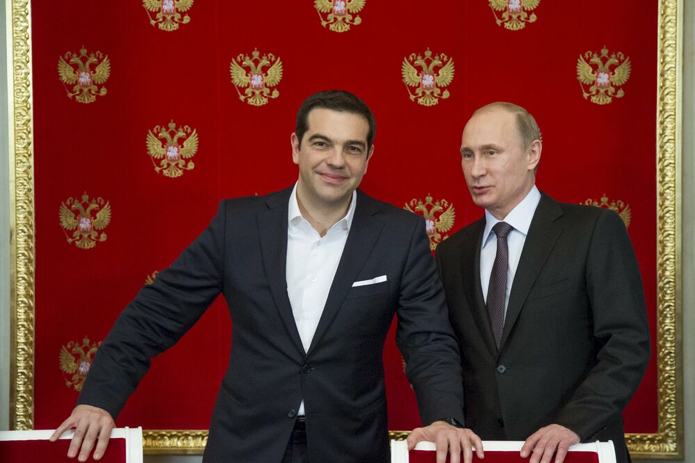 Aleksis Cipras, Vladimir Putin, Foto: Reuters