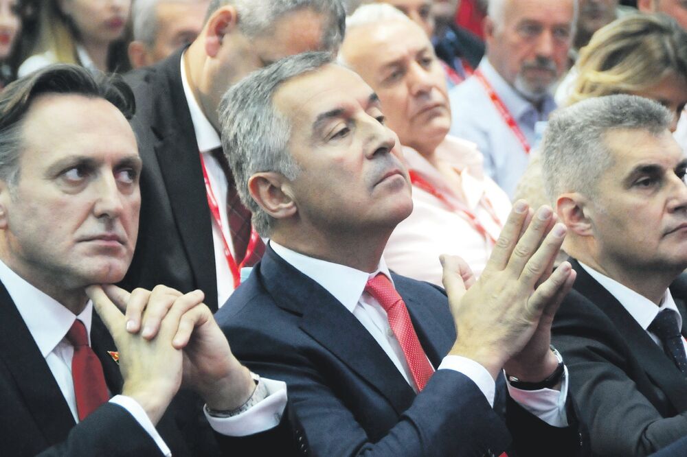 Ranko Krivokapić, Milo Đukanović, Ivan Brajović, Foto: Boris Pejović