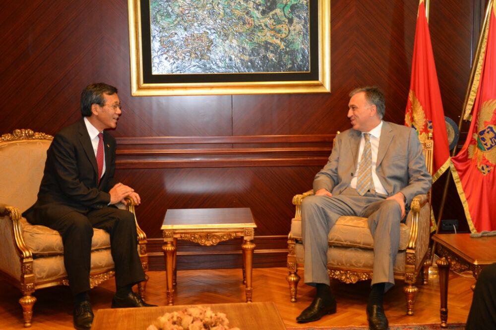 Masafumi Kuroki, Filip Vujanović, Foto: Predsjednik.me