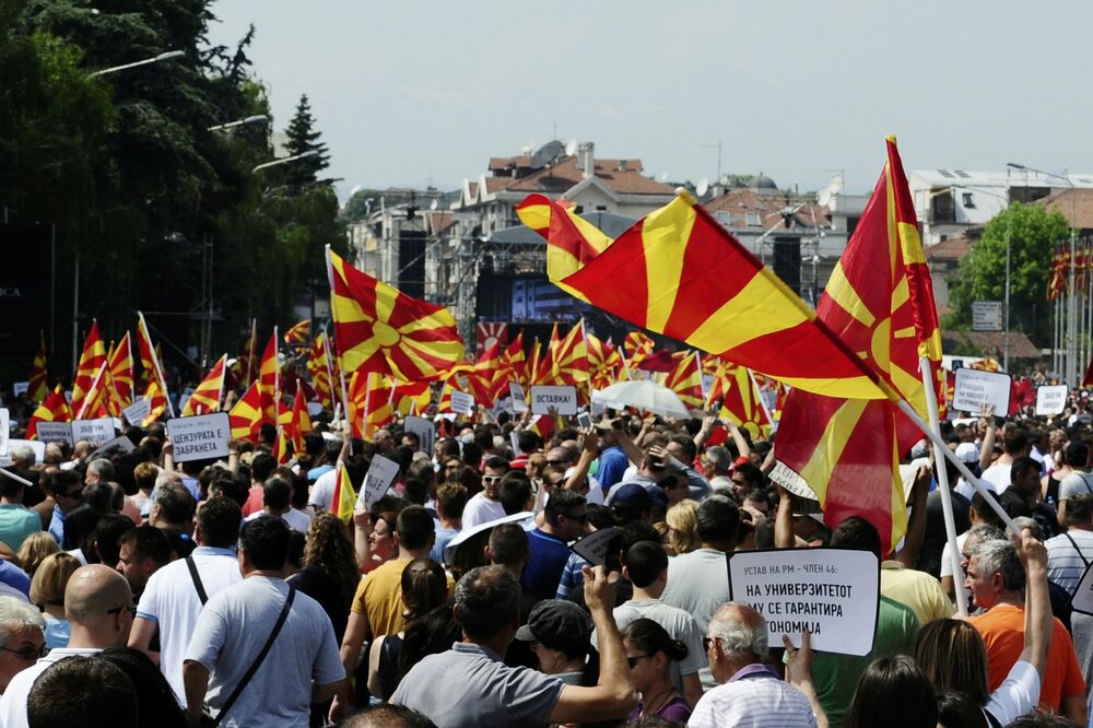 Skoplje protest, Foto: Reuters