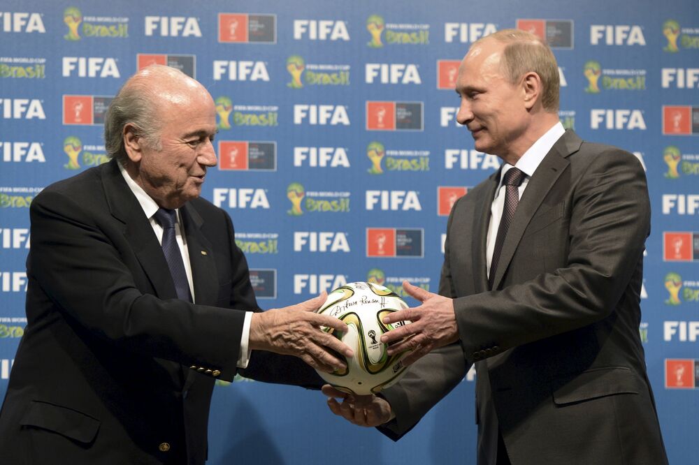 Sep Blater, Vladimir Putin, Foto: Reuters