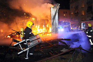 Pogledajte snimak požara u Podgorici