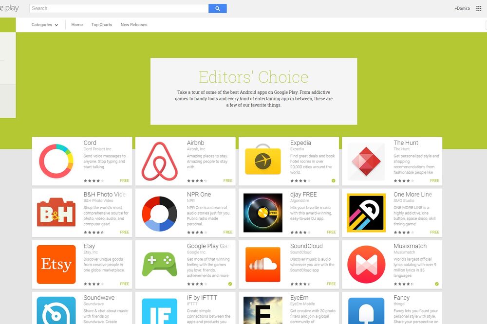 Google Play, Foto: Screenshot