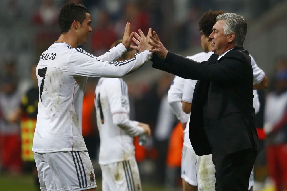 Ronaldo i Anćeloti, Foto: Reuters