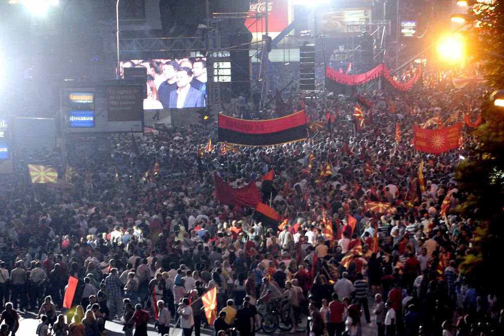 Skoplje miting, Foto: Reuters