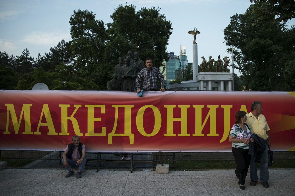 Skoplje miting, Foto: Reuters