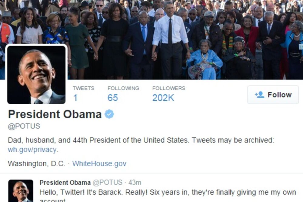 Barak Obama, Foto: Twitter