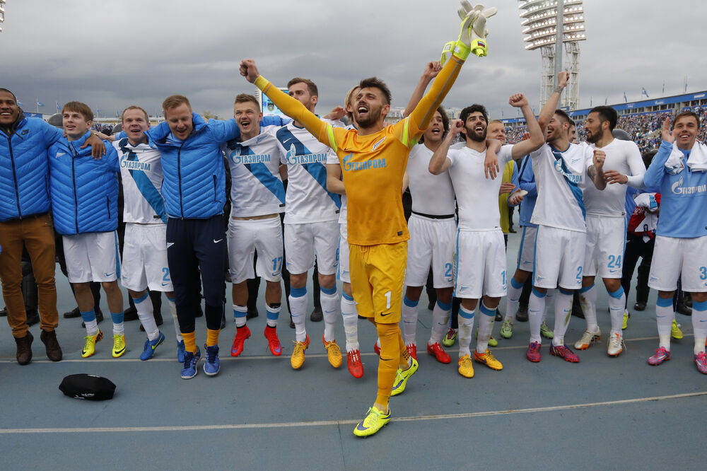 Fudbaleri Zenita, Foto: Beta/AP Photo/Michael Conroy