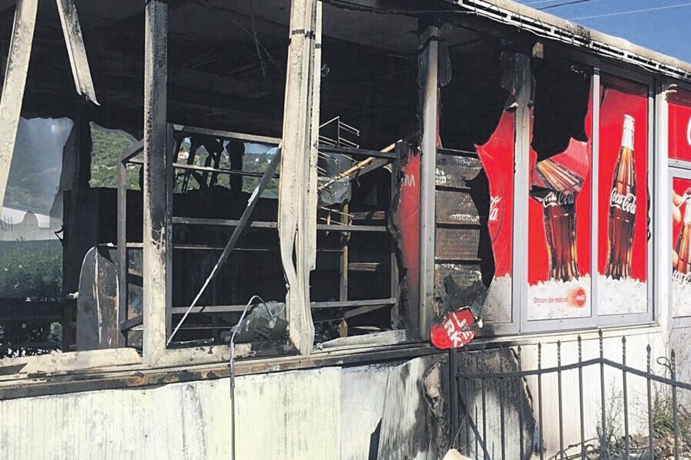 prodavnica, požar, Bar