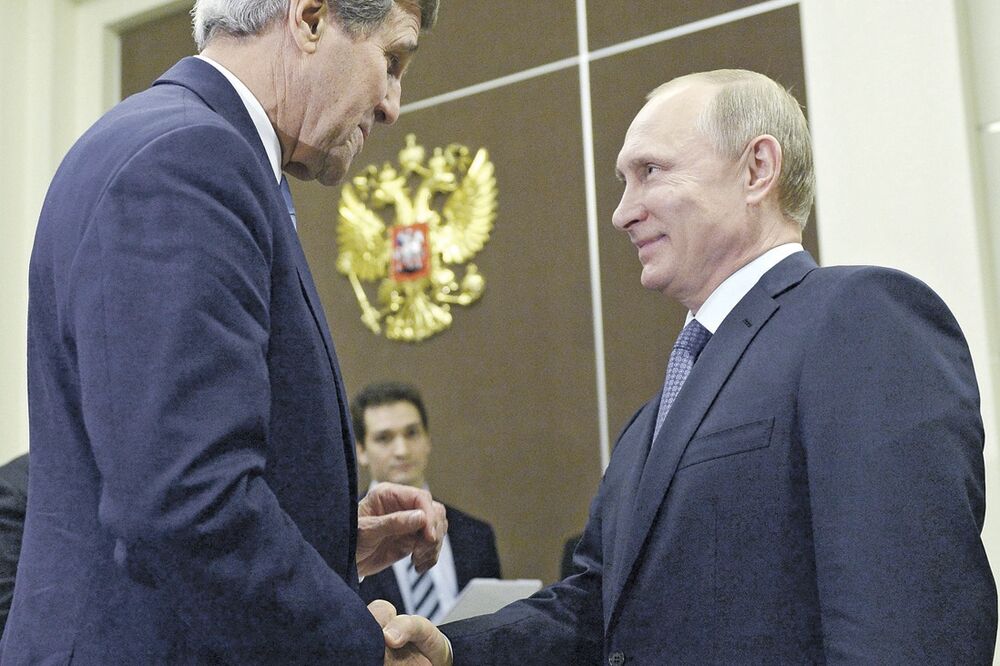 Vladimir Putin, Džon Keri, Foto: Reuters